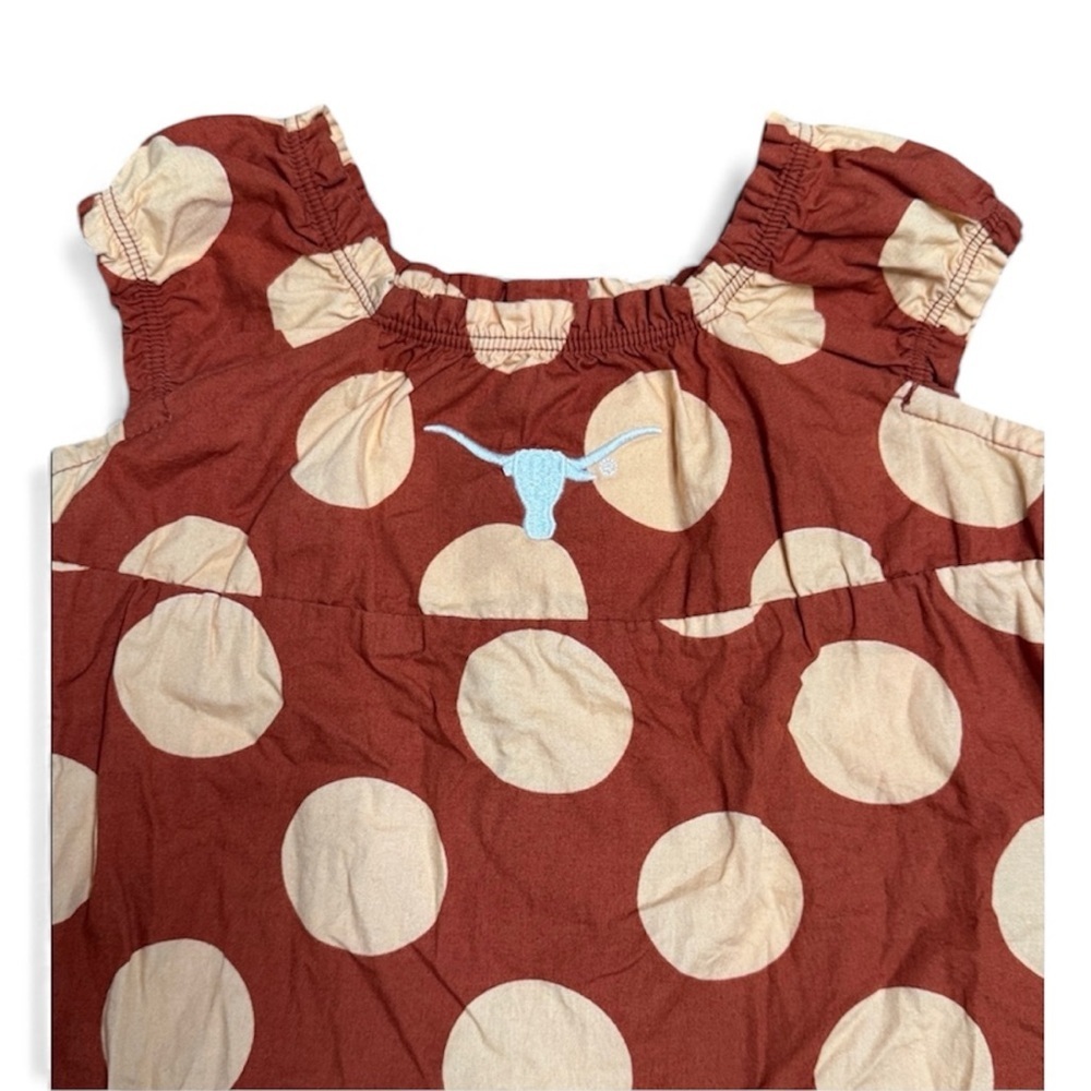 Sara Lynn Togs University of Texas Longhorn Football Dress Bloomer Campus Set - Picture 4 of 5
